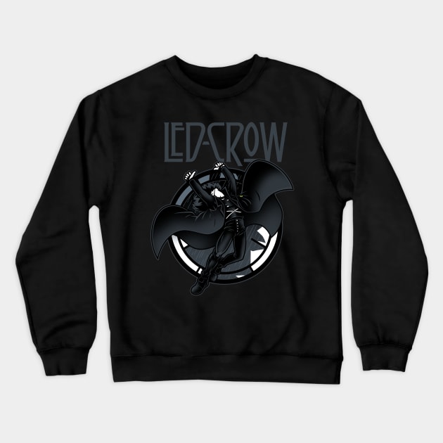 Led-Crow Crewneck Sweatshirt by JayHai